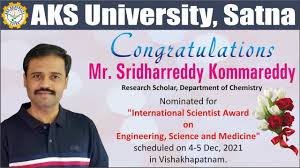 Kommareddy_International Award